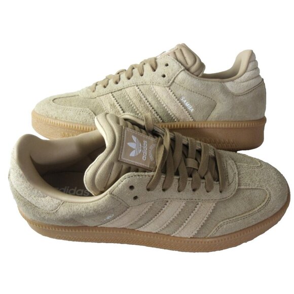 adidas Other - Adidas Men's Samba XLG Suede Sneakers Cardboard Beige Gum Sizes NIB JI3196
